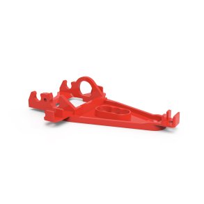 EVO TRIANGULAR SIDEWINDER MOTOR SUPPORT EXTRAHARD RED (OFFSET +0,75mm) WHIT HOLE FOR MOTOR SCREW