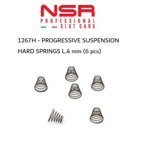PROGRESSIVE SUSPENSION HARD SPRINGS L.4 mm (6 pcs)