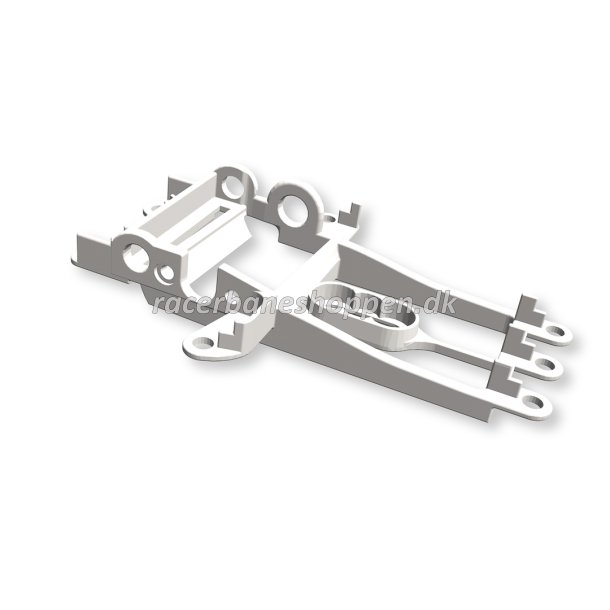 PATENTED Motor Support Hard White for NSR Hypercar - Sidewinder for long can motors - offset +1mm 