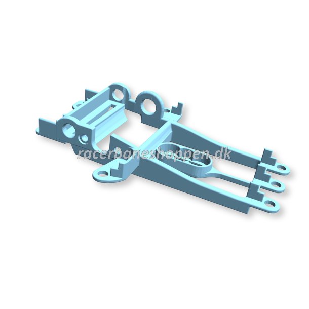 PATENTED Motor Support Soft Blue for NSR Hypercar - Sidewinder for long can motors - offset +1mm 