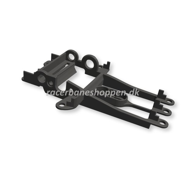 PATENTED Motor Support Medium Black for NSR Hypercar - Sidewinder for long can motors - offset +0,75mm 