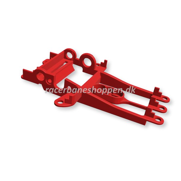 PATENTED Motor Support Extrahard Red for NSR Hypercar- Sidewinder for long can motors - offset +0,75mm 