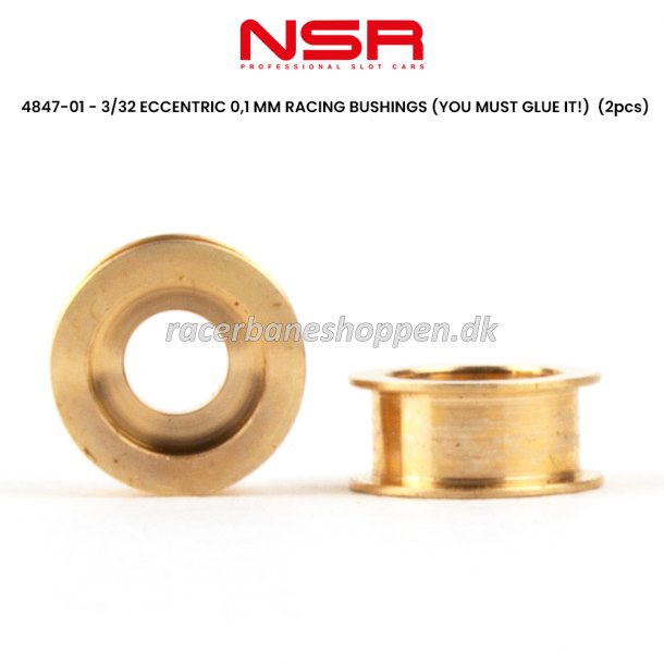 3/32 ECCENTRIC 0,1 MM RACING BUSHINGS (YOU MUST GLUE IT!)  (2pcs) 