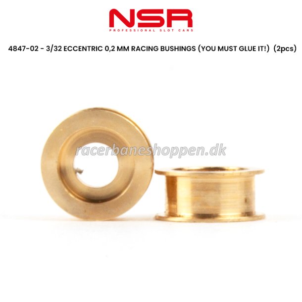3/32 ECCENTRIC 0,2 MM RACING BUSHINGS (YOU MUST GLUE IT!)  (2pcs) 