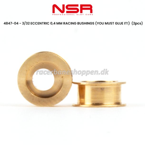 3/32 ECCENTRIC 0,4 MM RACING BUSHINGS (YOU MUST GLUE IT!)  (2pcs) 