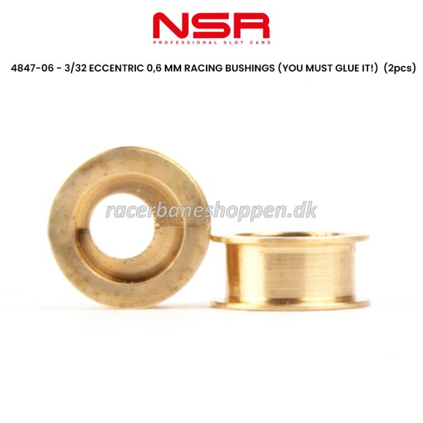 3/32 ECCENTRIC 0,6 MM RACING BUSHINGS (YOU MUST GLUE IT!)  (2pcs) 