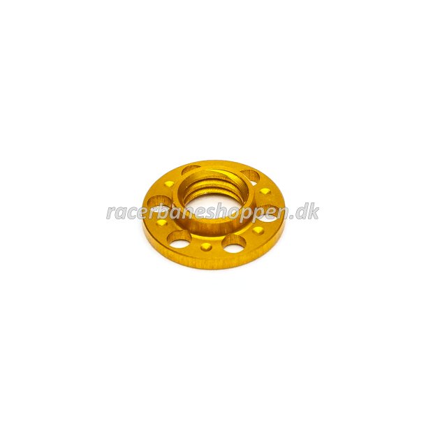 GUIDE NUT FOR ISRA CARS - ULTRA LIGHT &amp; SUPER THIN - YELLOW M5 THREAD - (5 pcs)