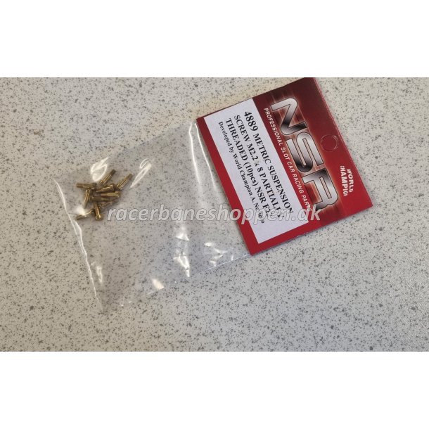 METRIC SUSPENSION SCREW M2.2 X 8 PARTIALLY THREADED (10PCS) - NSR FORMULA 22