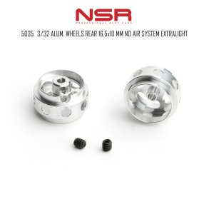3/32 ALUM. WHEELS REAR 16,5x10 MM NO AIR SYSTEM EXTRALIGHT