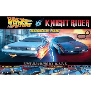 BACK TO THE FUTURE VS KNIGHT RIDER 1980 RACE SET