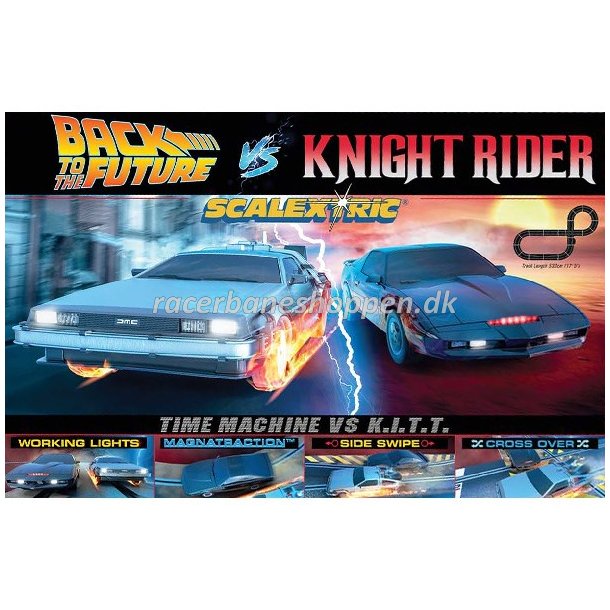 BACK TO THE FUTURE VS KNIGHT RIDER 1980 RACE SET
