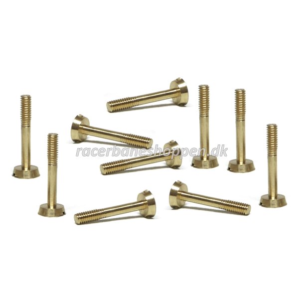 Metric screw M2x13mm, brass, large head (10x)