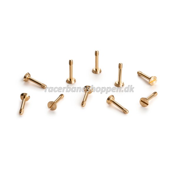 Metric screw M2x11mm, brass, large head (10x)