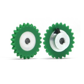 24 teeth gear, hex screw M2, plastic, �15mm