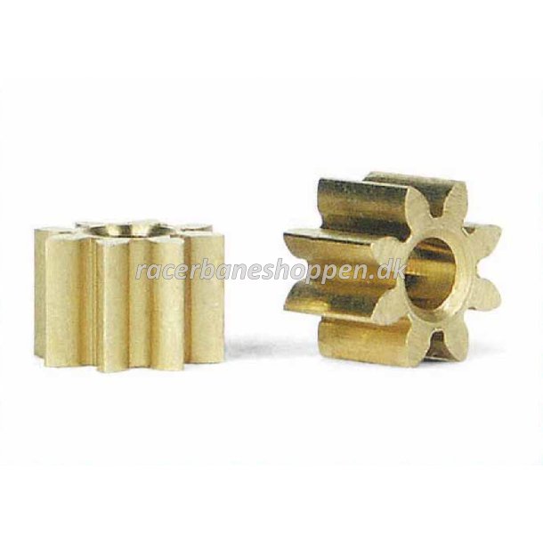 Brass pinions 8 teeth 5.5mm (2x)