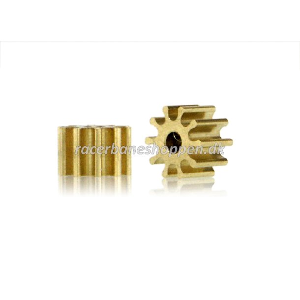 Brass pinions 10 teeth 5.5mm (2x) - internal 1.5mm