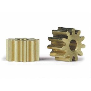 Brass pinions 11 teeth 6.5mm (2x)