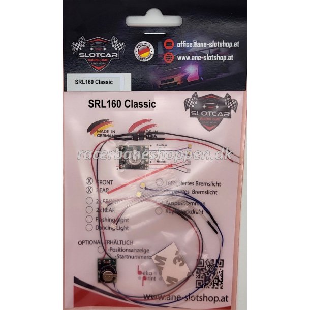 Classic Lyskit - 2 front/2 rear - kun 2,5 gram