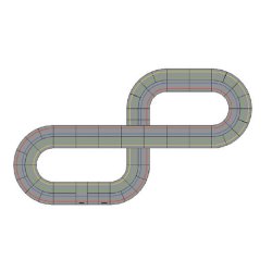 Policar 9,2m track 4 lanes starter set - EU version;