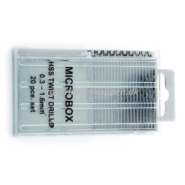 MICROBOX DRILL SET (20) 0.3-1.6MM
