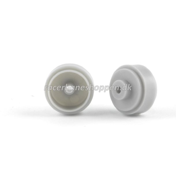 Plastic 15.8x8.2x2.5mm wheels, grey (4x), 0.6g - ex PA17-Pl