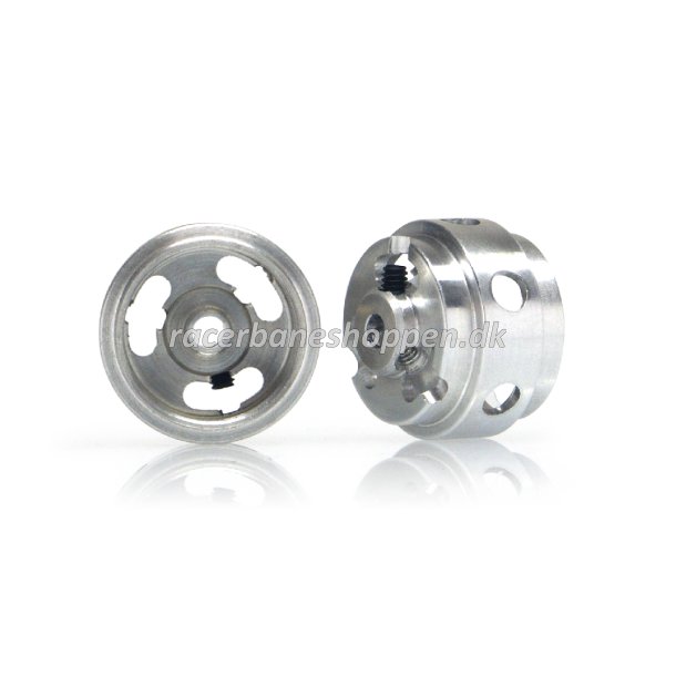 Magnesium 15x10x1.5mm hollow wheels, M2 grub, 0.9g (2x) - ex WH1184-Mg