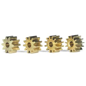 Brass pinions 10+11+12+13 teeth �6.5mm (4x)