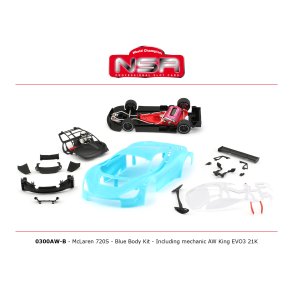 MCLAREN 720S BLUE BODY KIT INCLUDING MECHANIC AW KING EVO3 21K