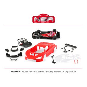 MCLAREN 720S RED BODY KIT INCLUDING MECHANIC AW KING EVO3 21K