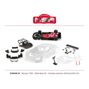 MCLAREN 720S WHITE BODY KIT INCLUDING MECHANIC AW KING EVO3 21K