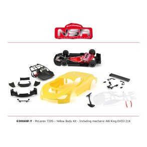 MCLAREN 720S YELLOW BODY KIT INCLUDING MECHANIC AW KING EVO3 21K