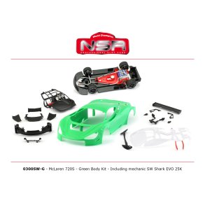 MCLAREN 720S GREEN BODY KIT INCLUDING MECHANIC SW SHARK EVO 25K