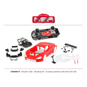 MCLAREN 720S RED BODY KIT INCLUDING MECHANIC SW SHARK EVO 25K