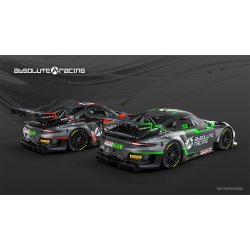 PORSCHE 997 ABSOLUTE RACING #911 RED SW SHARK 25K EVO