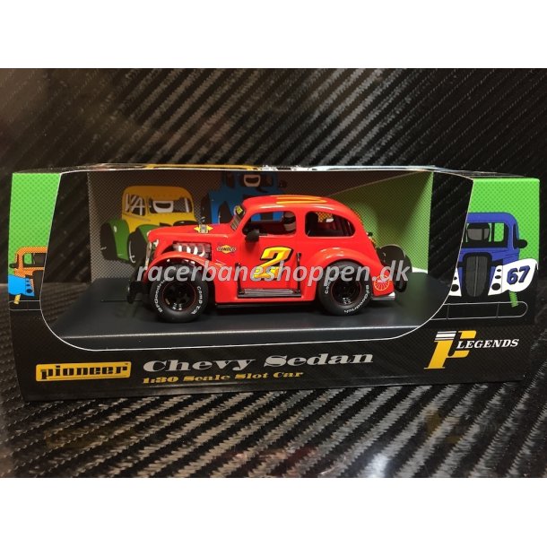 Legends Racer, '37 Chevy Sedan, Red #2