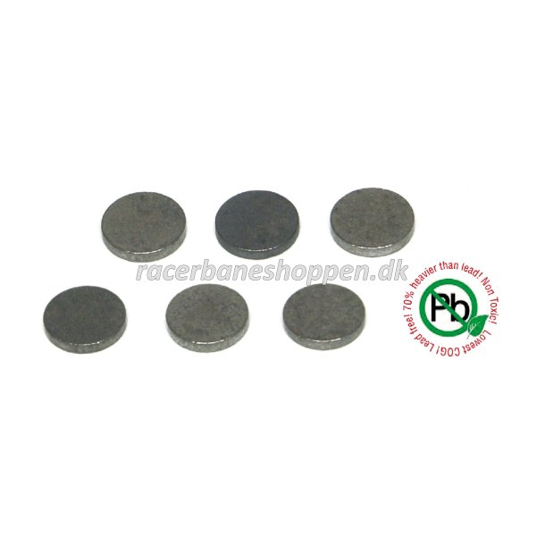 Tungsten ballast, cylinder 6.3*1mm, 3.5g (6x0.58g)
